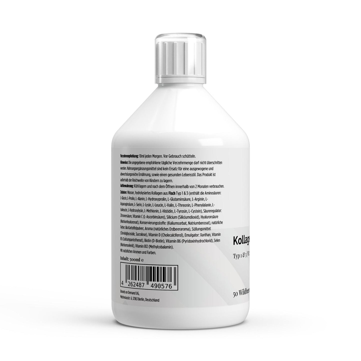 Kollagen Marine Plus+ - 50 Shots - Wildbeere - 500ml