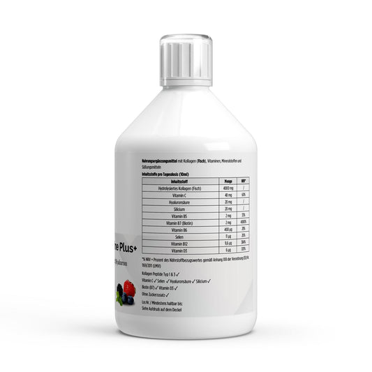 Kollagen Marine Plus+ - 50 Shots - Wildbeere - 500ml