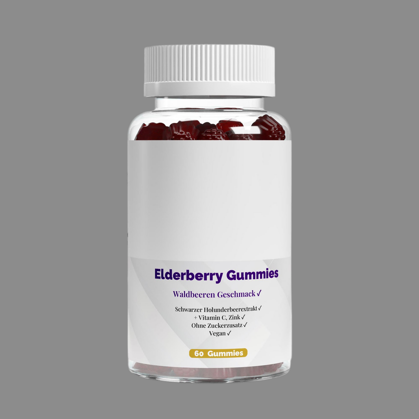 Elderberry + Vitamin C + Zink Gummies - 60 Stk.