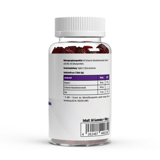 Elderberry + Vitamin C + Zink Gummies - 60 Stk.