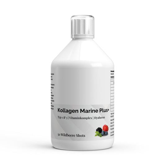 Kollagen Marine Plus+ - 50 Shots - Wildbeere - 500ml