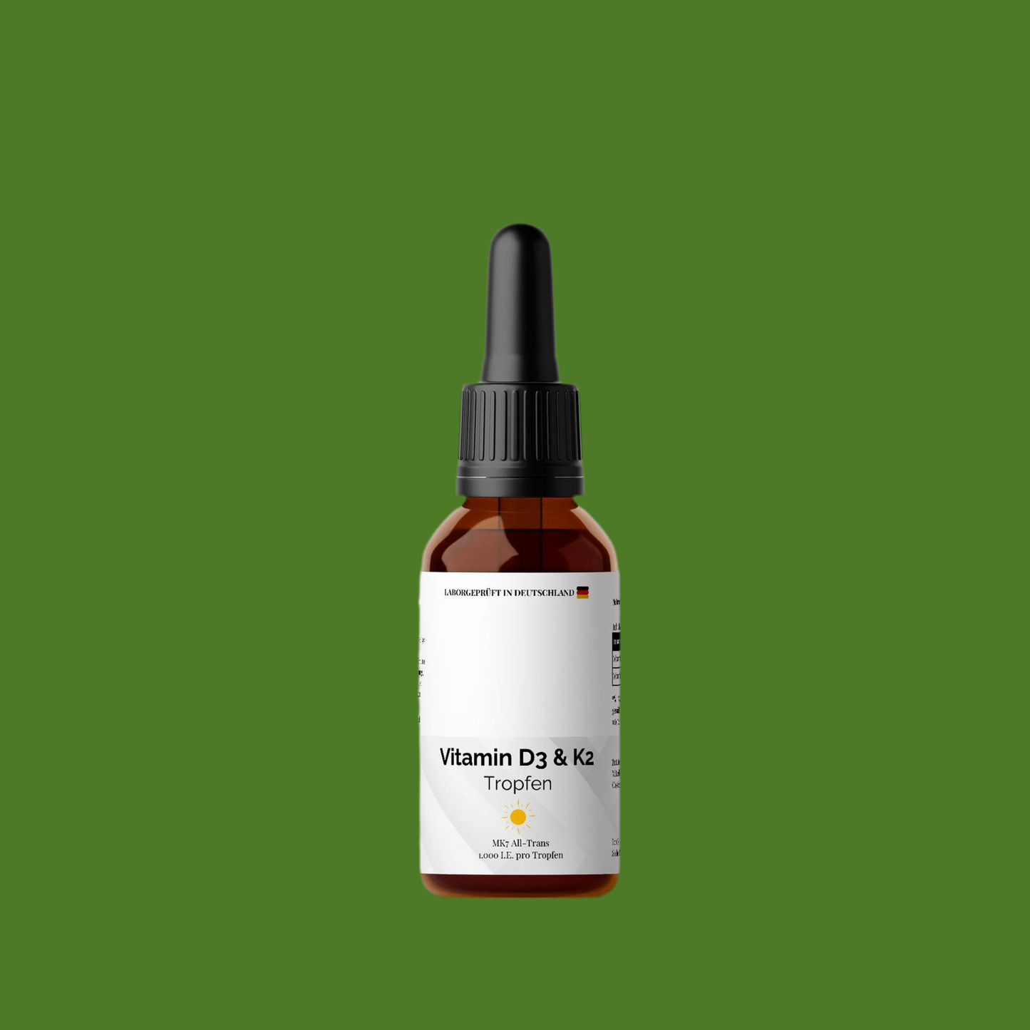 Vitamin D3 + K2 - 1.700 Tropfen (1.000 I.E.) - 50ml